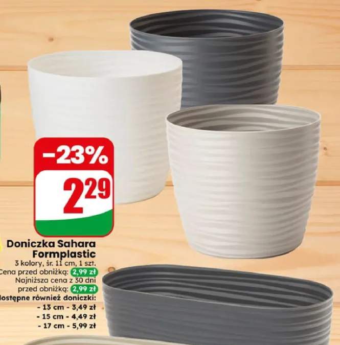 Doniczka Sahara Formplastic śr. 11cm