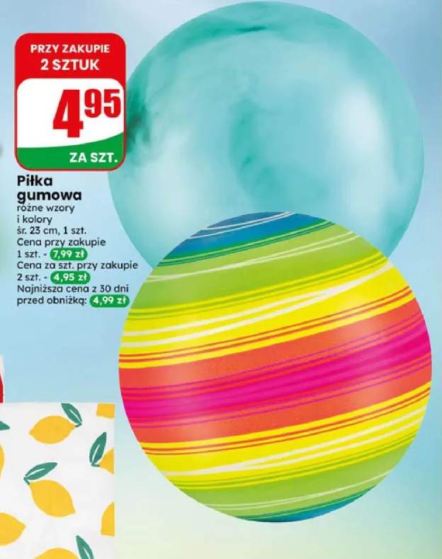 Piłka gumowa śr. 23cm