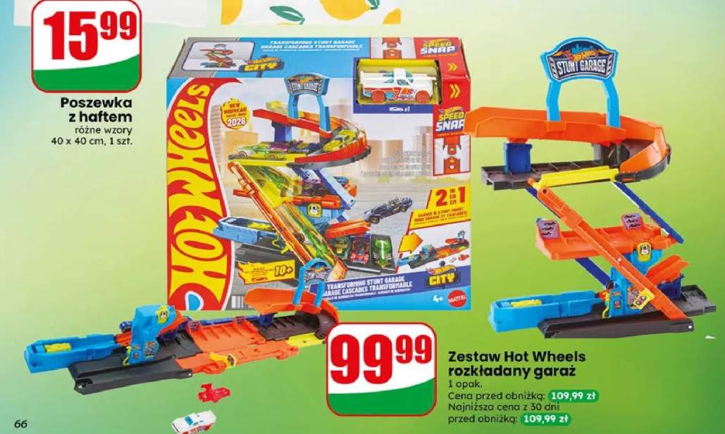 Zestaw Hot Wheels rozkładany garaż