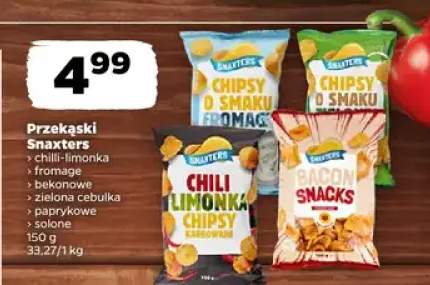Chipsy Snaxters solone karbowane