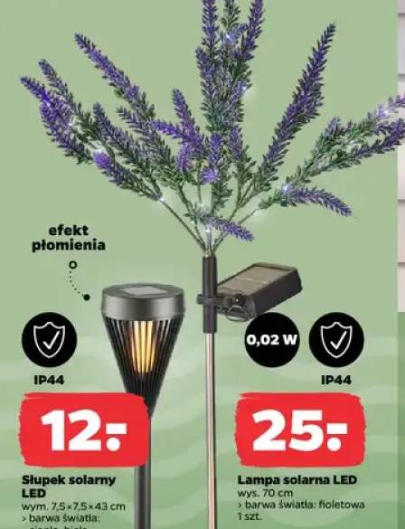 Słupek solarny LED 7,5x7,5x43cm