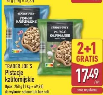 Pistacje kalifornijskie bez soli TRADER JOE'S