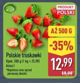 Polskie truskawki klasa I