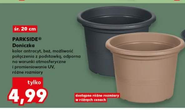 Doniczka PARKSIDE śr. 20cm