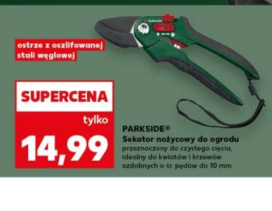 Sekator nożycowy do ogrodu PARKSIDE o śr. pędów do 10mm