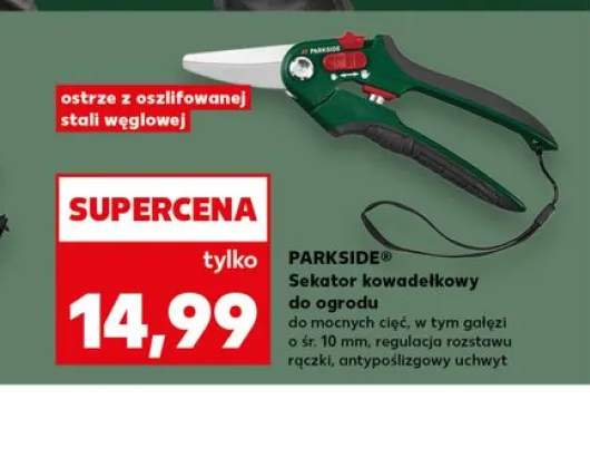 Sekator kowadełkowy do ogrodu PARKSIDE o śr. 10mm