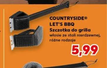 Szczotka do grilla włosie ze stali nierdzewnej COUNTRYSIDE LET'S BBQ