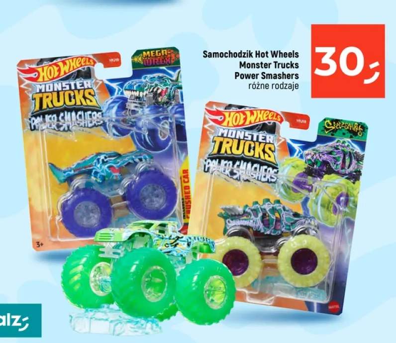 Samochodzik Hot Wheels Monster Trucks Power Smashers Mega Wrex
