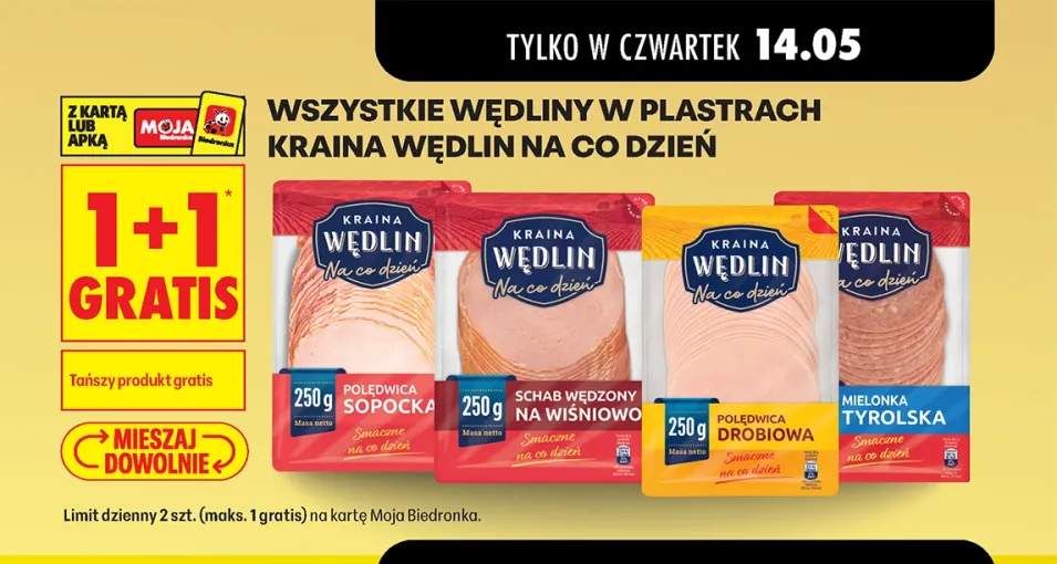Wędliny w plastrach Kraina Wędlin na co dzień