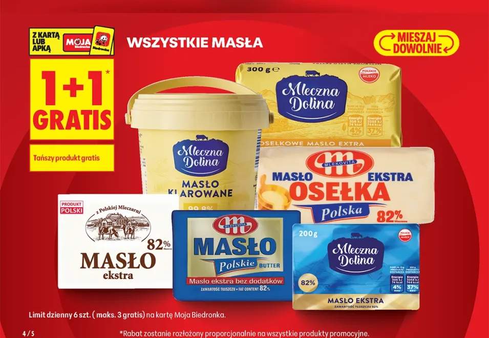 Masło ekstra 82% Mleczna Dolina