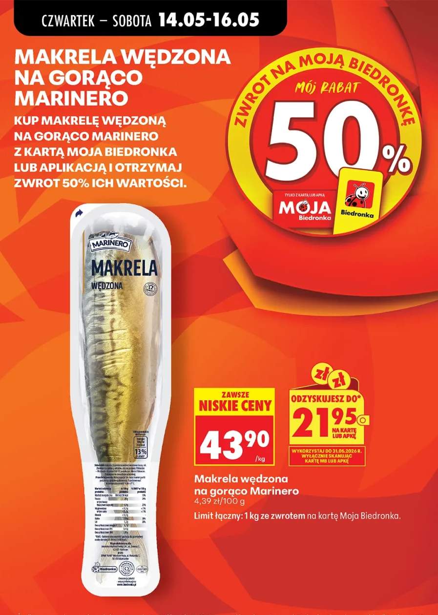 Makrela wędzona na gorąco Marinero