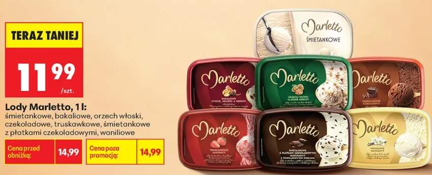 Lody Marletto śmietankowe