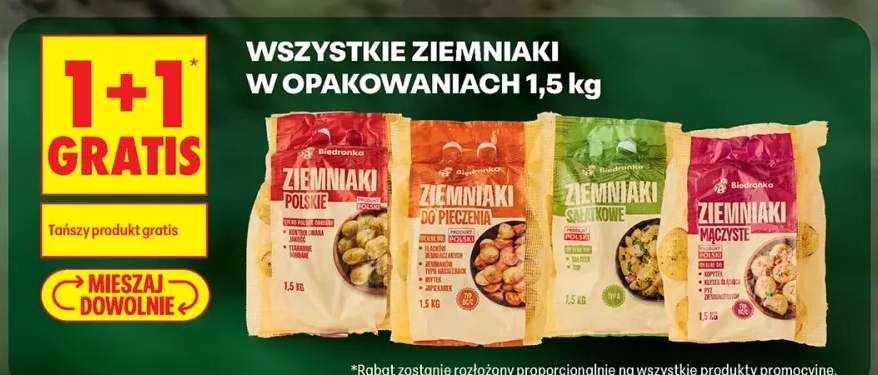 Ziemniaki w opakowaniach