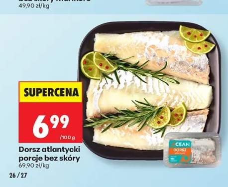 Dorsz atlantycki porcje bez skóry Ocean