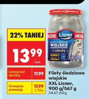 Filety śledziowe wiejskie XXL Lisner