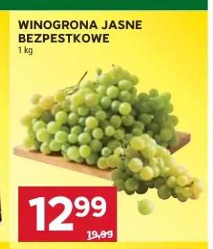 Winogrona jasne bezpestkowe