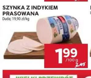 Szynka z indykiem prasowana Duda