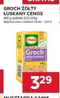 Groch żółty łuskany Cenos połówki