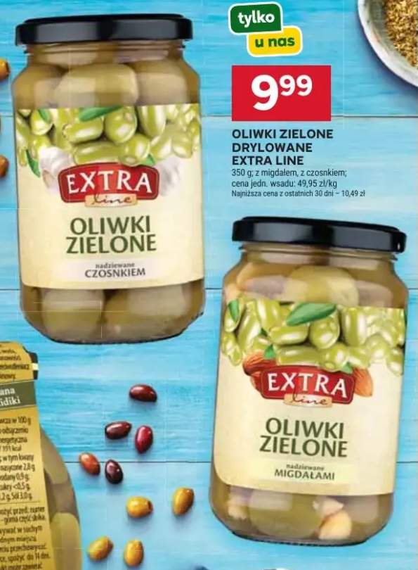Oliwki zielone drylowane Extra Line z czosnkiem
