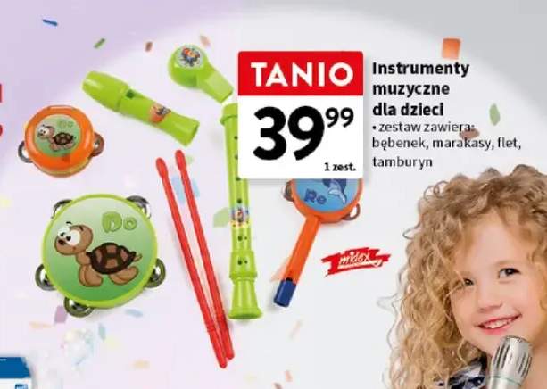 Instrumenty muzyczne dla dzieci zestaw Midex