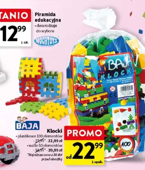 Klocki plastikowe 100 elementów BAJA