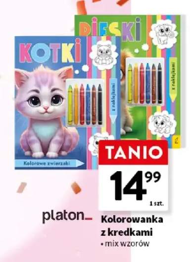 Kolorowanka z kredkami platon_