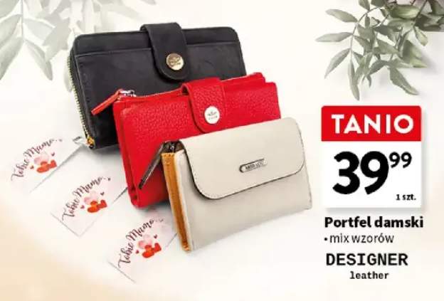Portfel damski DESIGNER leather