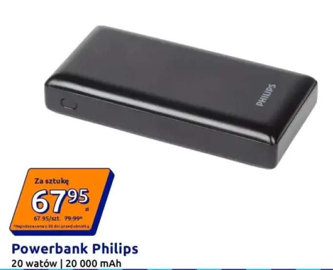 Powerbank Philips 20W 20000mAh