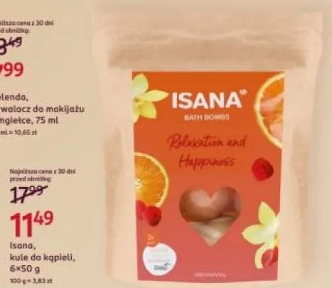 Kule do kąpieli Isana Bath Bombs Relaxation and Happiness