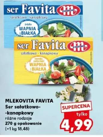 Ser sałatkowo-kanapkowy MLEKOVITA FAVITA