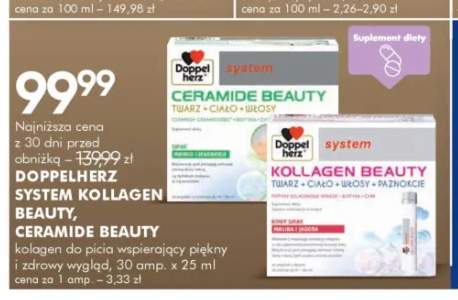 Kolagen do picia wspierający piękny i zdrowy wygląd DOPPELHERZ SYSTEM KOLLAGEN BEAUTY