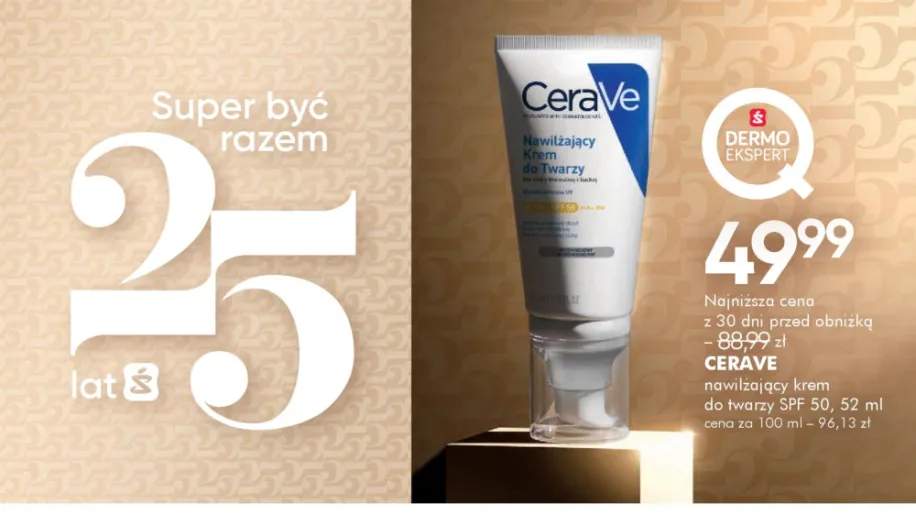 Nawilżający krem do twarzy SPF 50 CeraVe