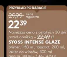 Lakier do włosów SYOSS INTENSE GLAZE
