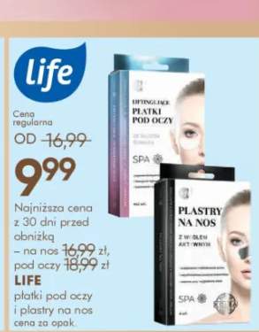 Płatki pod oczy i plastry na nos LIFE