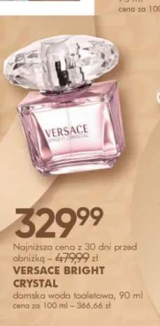 Damska woda toaletowa VERSACE BRIGHT CRYSTAL