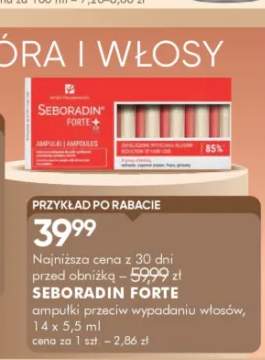 Ampułki przeciw wypadaniu włosów SEBORADIN Forte