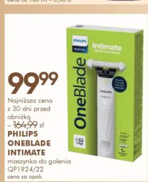 Maszynka do golenia Philips OneBlade Intimate QP1924/22