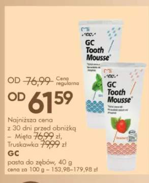 Pasta do zębów GC Tooth Mousse