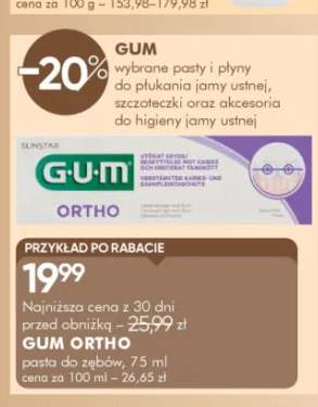 Pasta do zębów GUM ORTHO