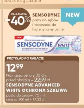 Pasta do zębów SENSODYNE ADVANCED WHITE OCHRONA SZKLIWA