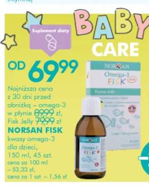 Kwasy omega-3 dla dzieci NORSAN FISK żelki