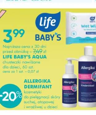 Chusteczki nawilżane dla dzieci LIFE BABY'S AQUA