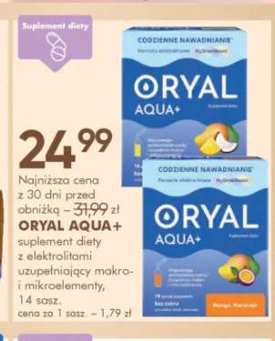 Suplement diety Oryal Aqua+ 14 sasz.