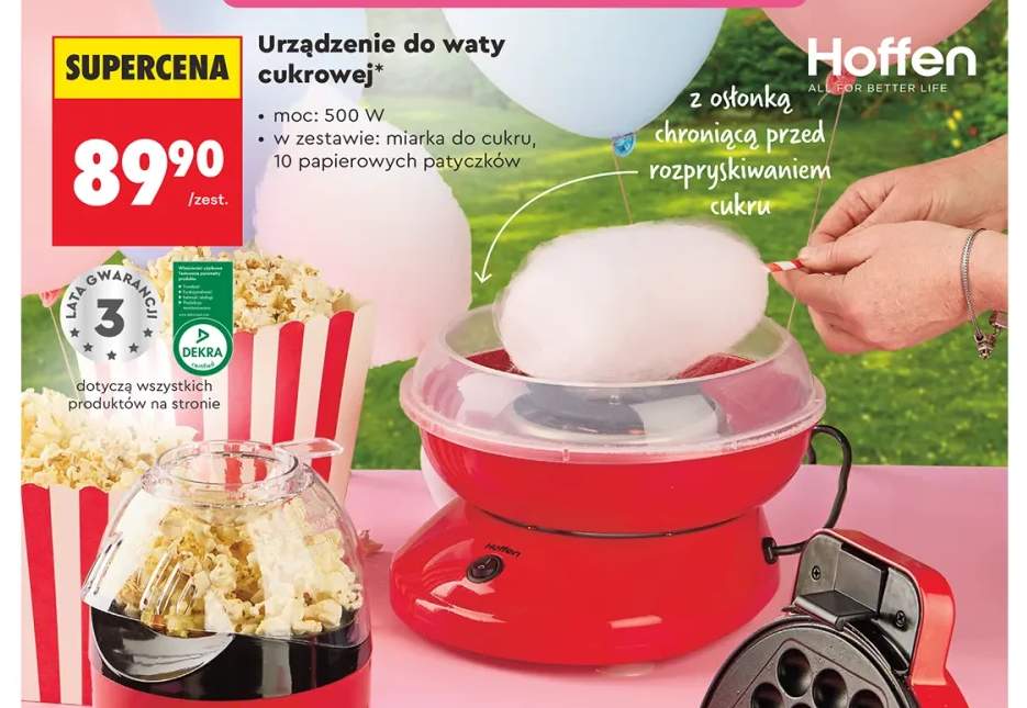 Urządzenie do waty cukrowej Hoffen 500W