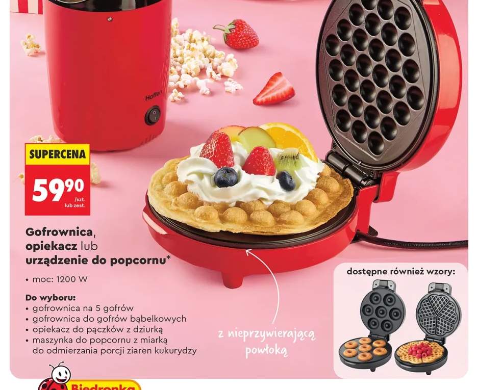 Gofrownica na 5 gofrów Hoffen 1200W