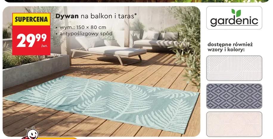 Dywan na balkon i taras Gardenic 150x80cm