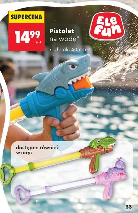 Pistolet na wodę Ele Fun rekin dł. ok. 40cm