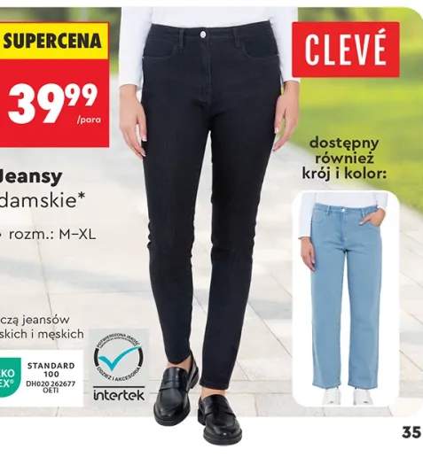 Jeansy damskie Clevé