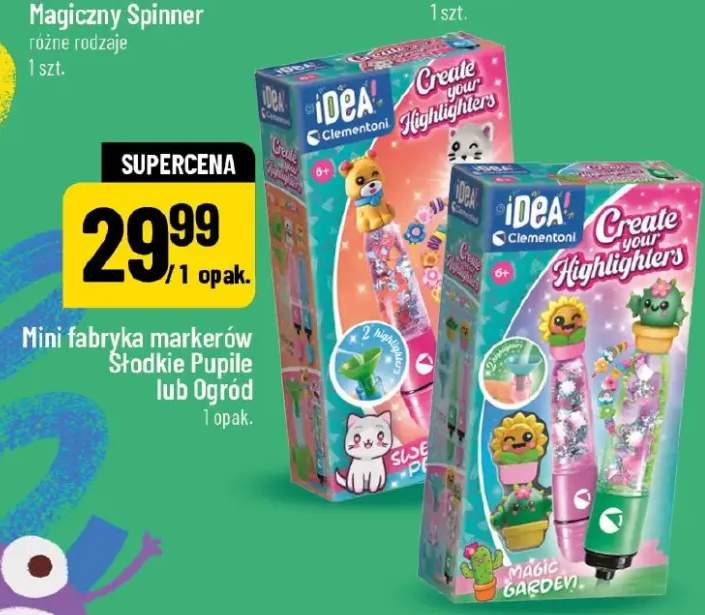 Mini fabryka markerów Ogród Clementoni