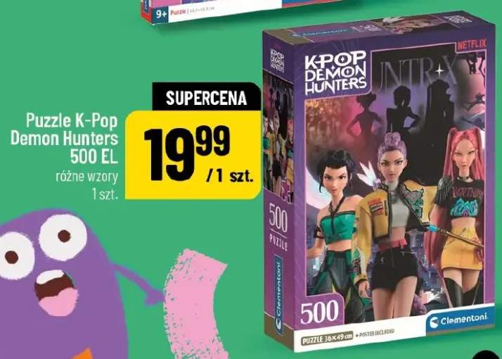 Puzzle K-Pop Demon Hunters 500 EL Clementoni